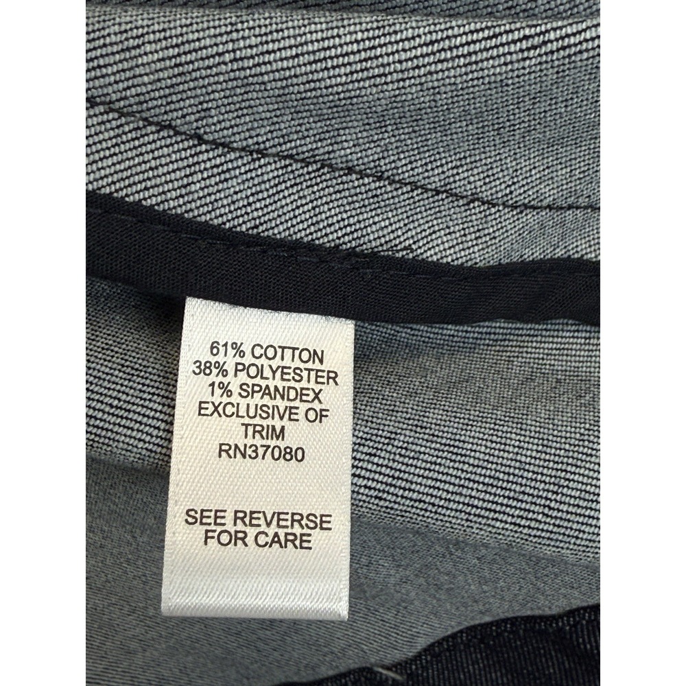 Cato Dark Wash Denim Jacket Size 26/28W 3/4 Sleeve Jean Blazer Cotton Stretch - Picture 6 of 8